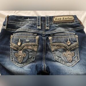 Rock Revival Yara Skinny Stretch Blue Distressed Women Jeans